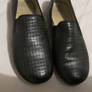 Manuela De Juan Black Leather Shoes 31 Made in Spain